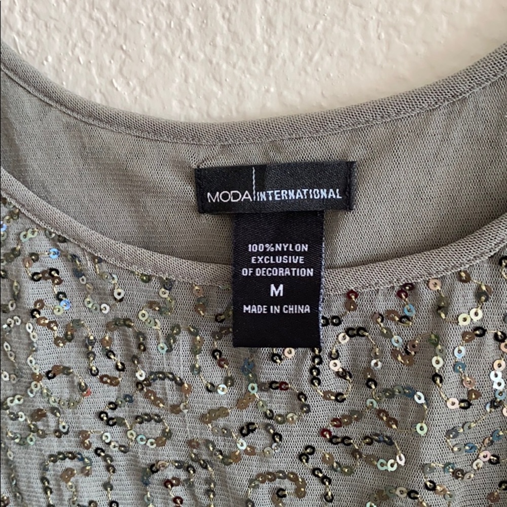 Moda International sequins top - Picture 3 of 5